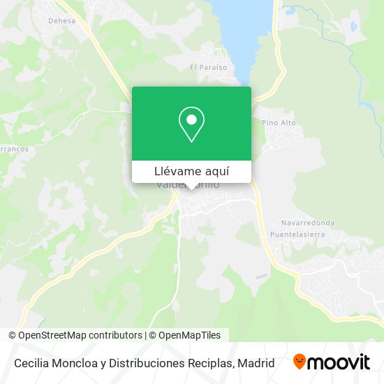 Mapa Cecilia Moncloa y Distribuciones Reciplas