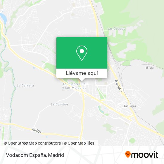 Mapa Vodacom España