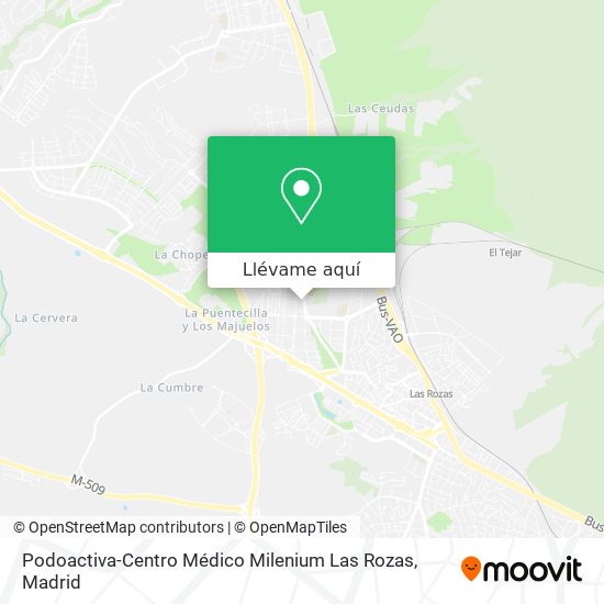 Mapa Podoactiva-Centro Médico Milenium Las Rozas
