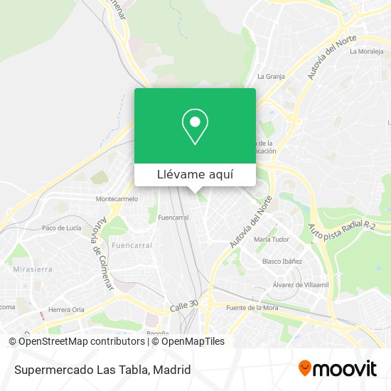 Mapa Supermercado Las Tabla