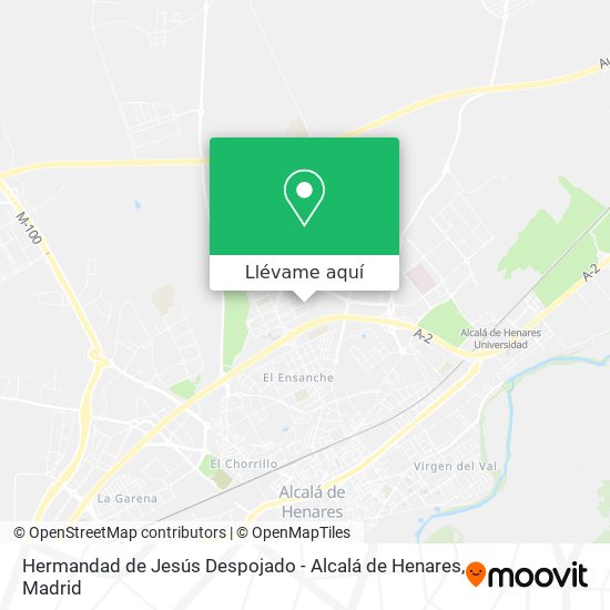 Mapa Hermandad de Jesús Despojado - Alcalá de Henares