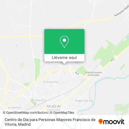 Mapa Centro de Día para Personas Mayores Francisco de Vitoria