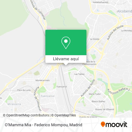 Mapa O'Mamma Mia - Federico Mompou