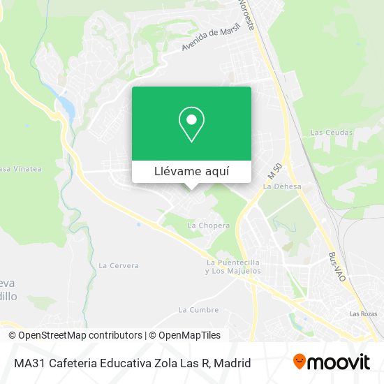 Mapa MA31 Cafeteria Educativa Zola Las R