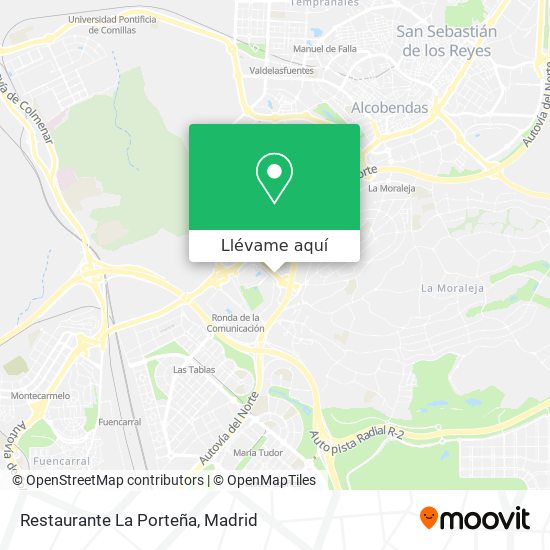 Mapa Restaurante La Porteña