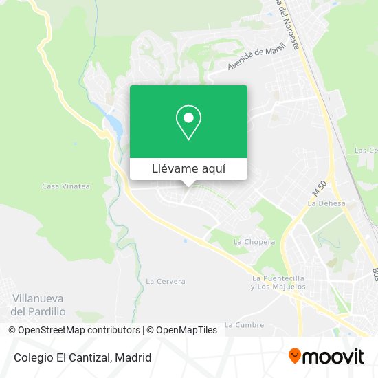 Mapa Colegio El Cantizal