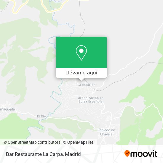 Mapa Bar Restaurante La Carpa
