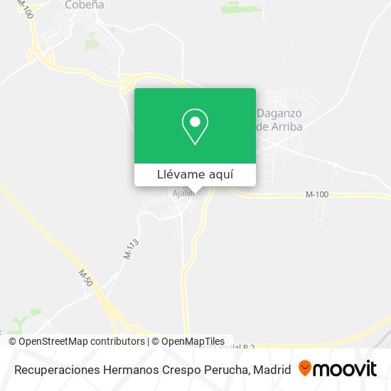 Mapa Recuperaciones Hermanos Crespo Perucha