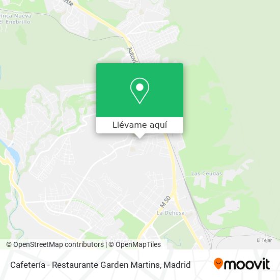 Mapa Cafetería - Restaurante Garden Martins