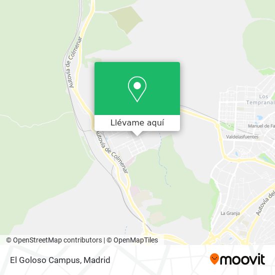 Mapa El Goloso Campus