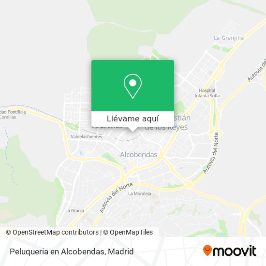 Mapa Peluqueria en Alcobendas