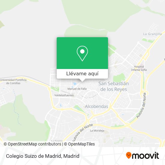 Mapa Colegio Suizo de Madrid