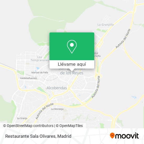 Mapa Restaurante Sala Olivares