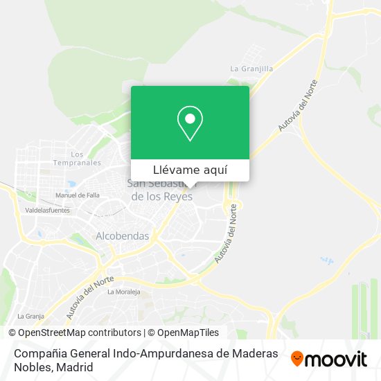Mapa Compañia General Indo-Ampurdanesa de Maderas Nobles