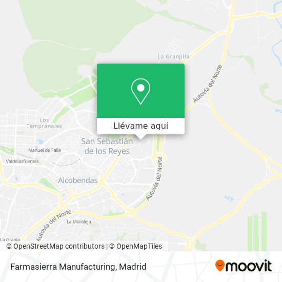 Mapa Farmasierra Manufacturing