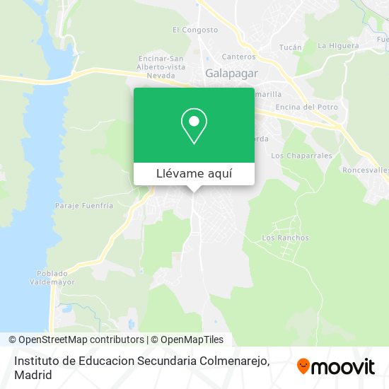 Mapa Instituto de Educacion Secundaria Colmenarejo