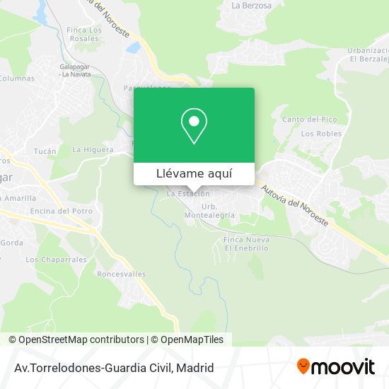 Mapa Av.Torrelodones-Guardia Civil