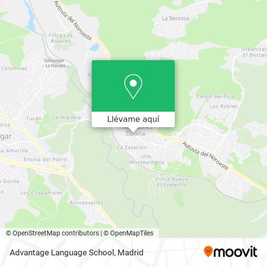 Mapa Advantage Language School