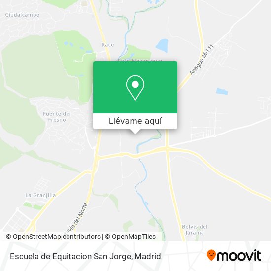 Mapa Escuela de Equitacion San Jorge