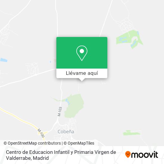 Mapa Centro de Educacion Infantil y Primaria Virgen de Valderrabe