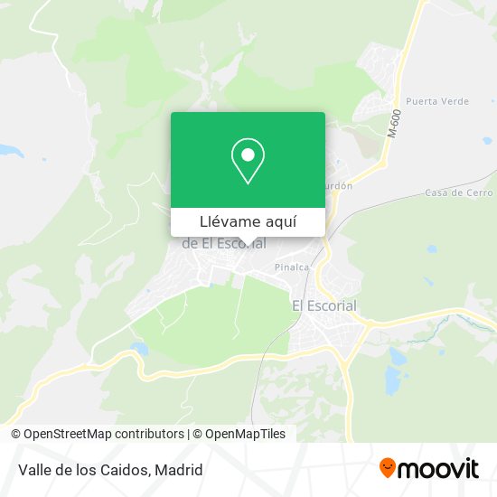 Mapa Valle de los Caidos