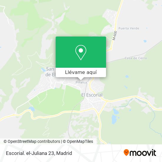 Mapa Escorial. el-Juliana 23