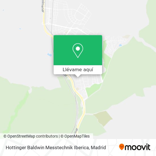 Mapa Hottinger Baldwin Messtechnik Iberica