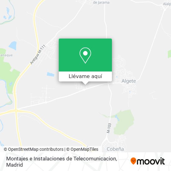 Mapa Montajes e Instalaciones de Telecomunicacion