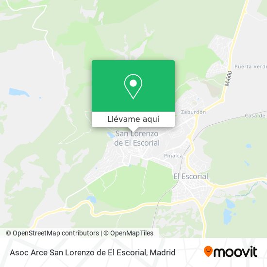 Mapa Asoc Arce San Lorenzo de El Escorial