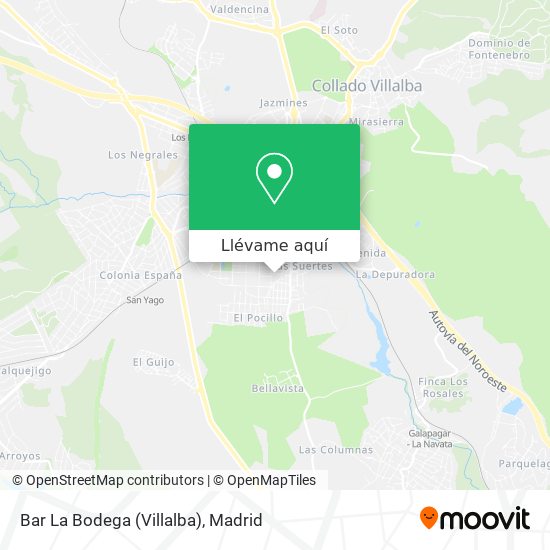 Mapa Bar La Bodega (Villalba)