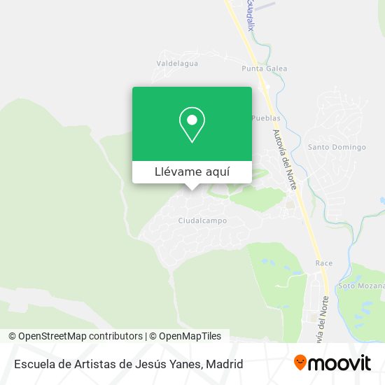 Mapa Escuela de Artistas de Jesús Yanes