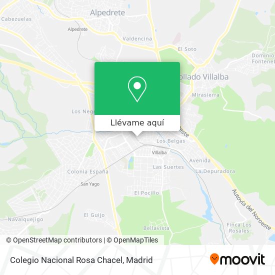 Mapa Colegio Nacional Rosa Chacel