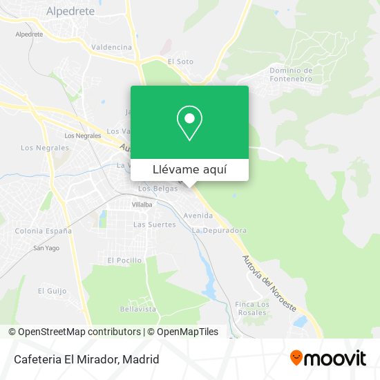 Mapa Cafeteria El Mirador