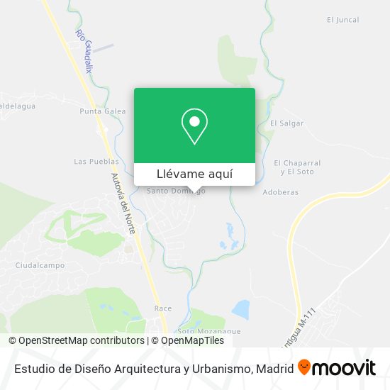 Mapa Estudio de Diseño Arquitectura y Urbanismo