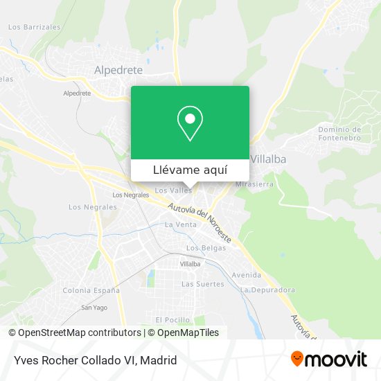 Mapa Yves Rocher Collado VI