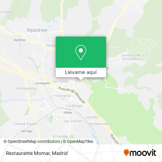 Mapa Restaurante Momar