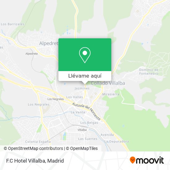 Mapa F.C Hotel Villalba