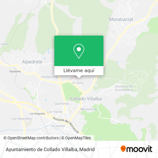 Mapa Ayuntamiento de Collado Villalba