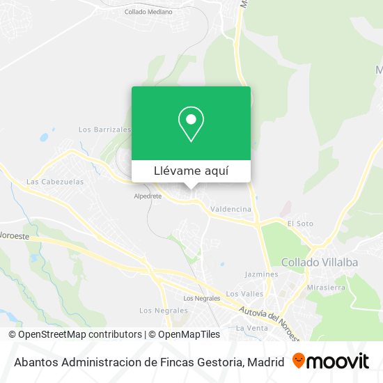 Mapa Abantos Administracion de Fincas Gestoria