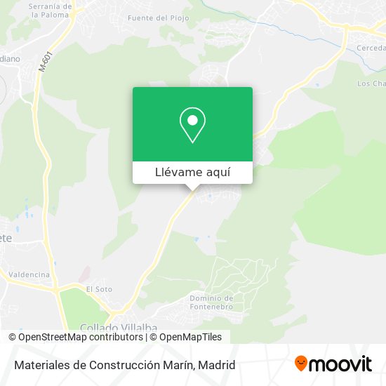 Mapa Materiales de Construcción Marín