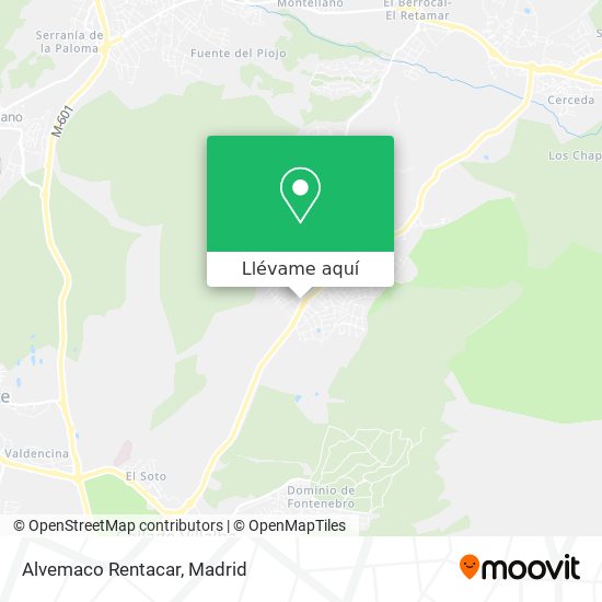 Mapa Alvemaco Rentacar