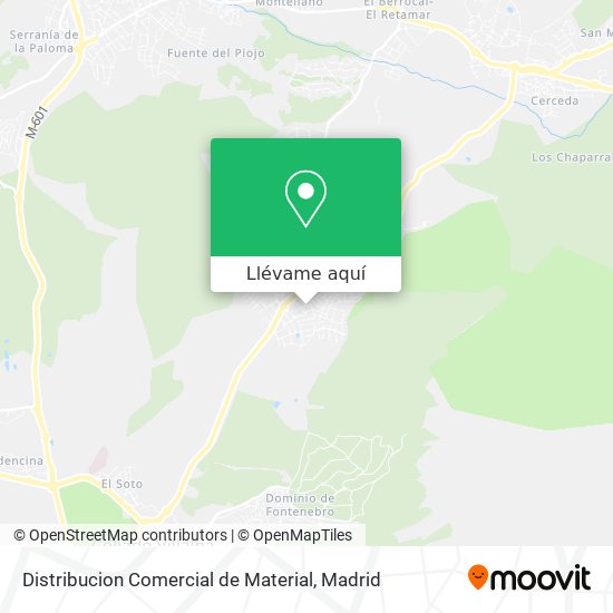 Mapa Distribucion Comercial de Material