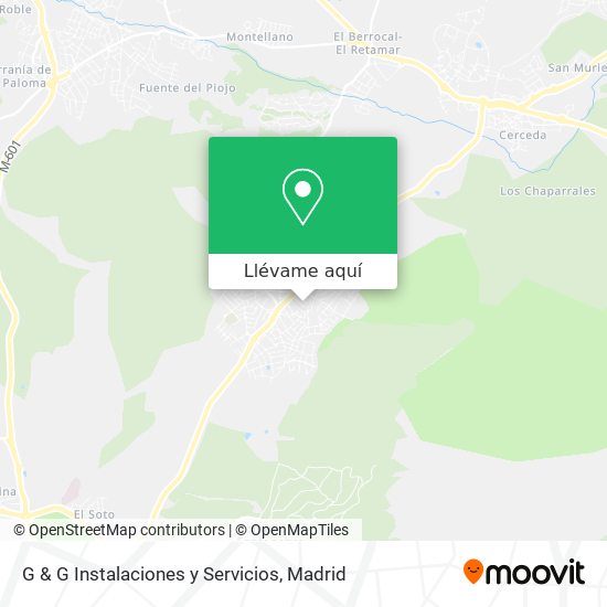 Mapa G & G Instalaciones y Servicios