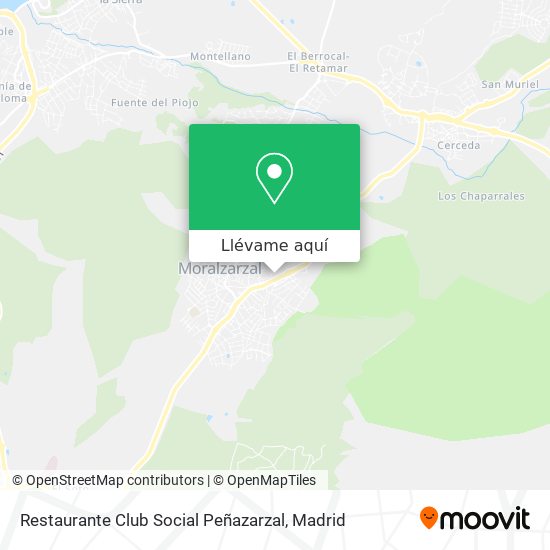 Mapa Restaurante Club Social Peñazarzal