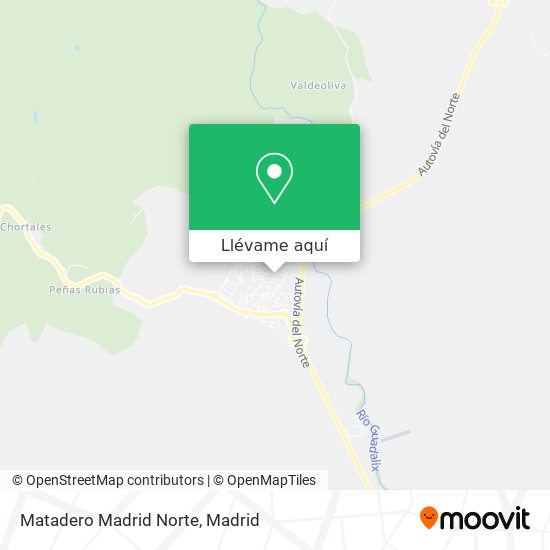 Mapa Matadero Madrid Norte