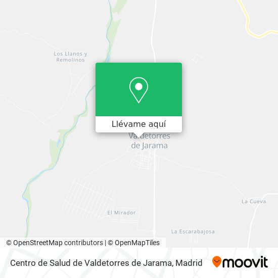 Mapa Centro de Salud de Valdetorres de Jarama