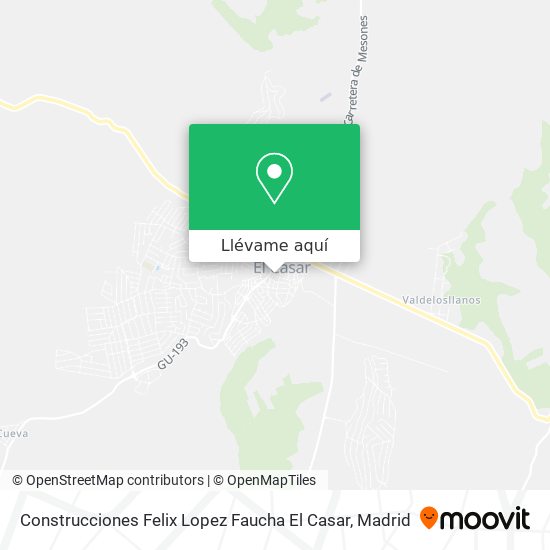 Mapa Construcciones Felix Lopez Faucha El Casar