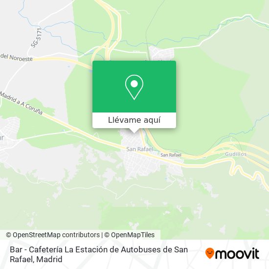 Mapa Bar - Cafetería La Estación de Autobuses de San Rafael