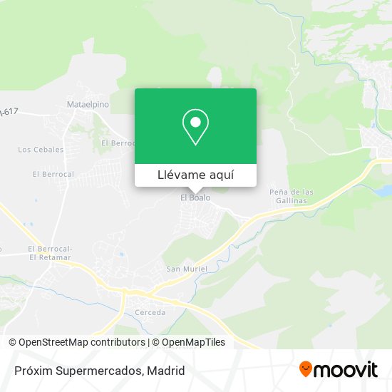 Mapa Próxim Supermercados