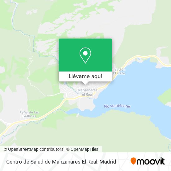 Mapa Centro de Salud de Manzanares El Real